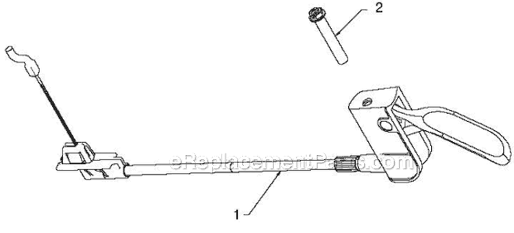 Control Panel Discharge Chute Diagram and Parts List for 1650EXL 96193008702 - 2012-08 Husqvarna Snow Blower