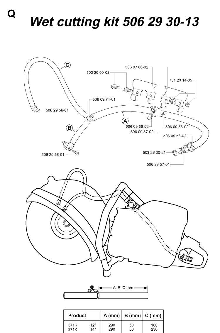 Accessories 2 Diagram and Parts List for 371K 2002-01 Husqvarna Lawn Tractor Accessories