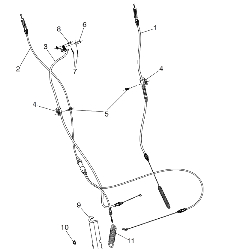 Control Panel And Discharge Chute 10 Diagram and Parts List for ST330 (96193012801)(2019-03) Husqvarna Snow Blower
