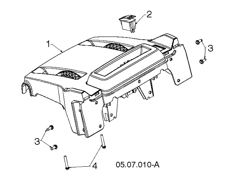 Control Panel And Discharge Chute 8 Diagram and Parts List for ST224 (96191008705)(2019-03) Husqvarna Snow Blower