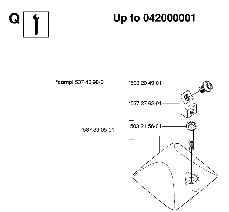Service Updates Diagram and Parts List for 338XPT 20063600001-Current Husqvarna Chainsaw