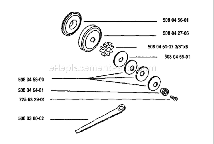 Page B Diagram and Parts List for 16 1993-05 Husqvarna Chainsaw