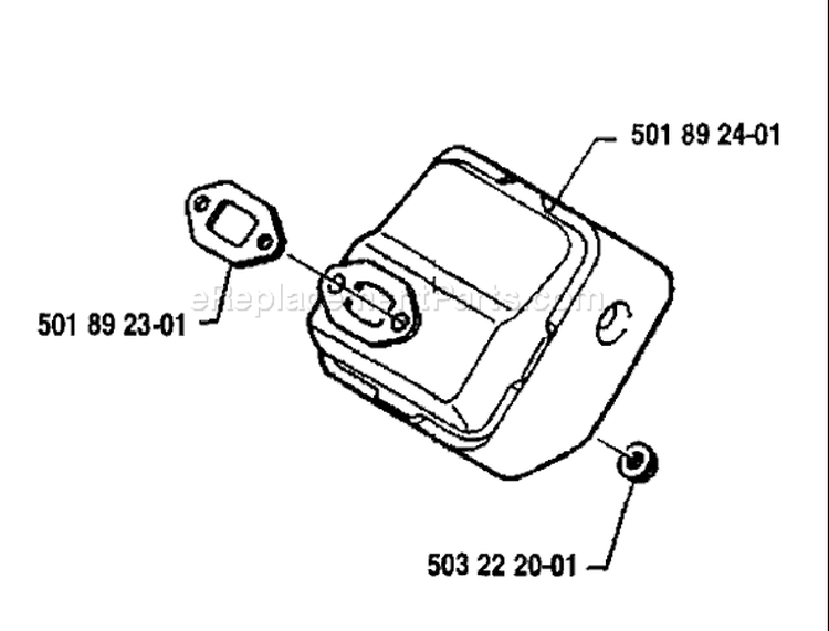 Page L Diagram and Parts List for 16R 16 R 1986-10 Husqvarna Trimmer