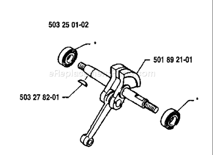 Page G Diagram and Parts List for 16R 16 R 1986-10 Husqvarna Trimmer