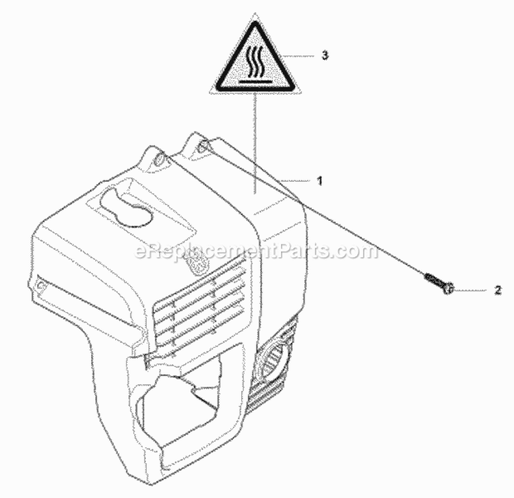 Cylinder Cover Diagram and Parts List for 170BT 2008-10 Husqvarna Leaf Blower / Vacuum