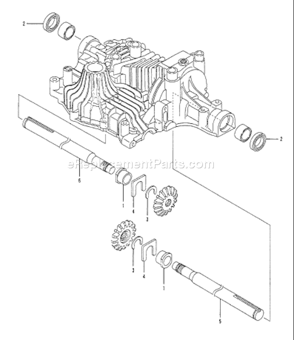 Page A Diagram and Parts List for TUFFTORQK61TRANSAXLE  Husqvarna Lawn Tractor Accessories