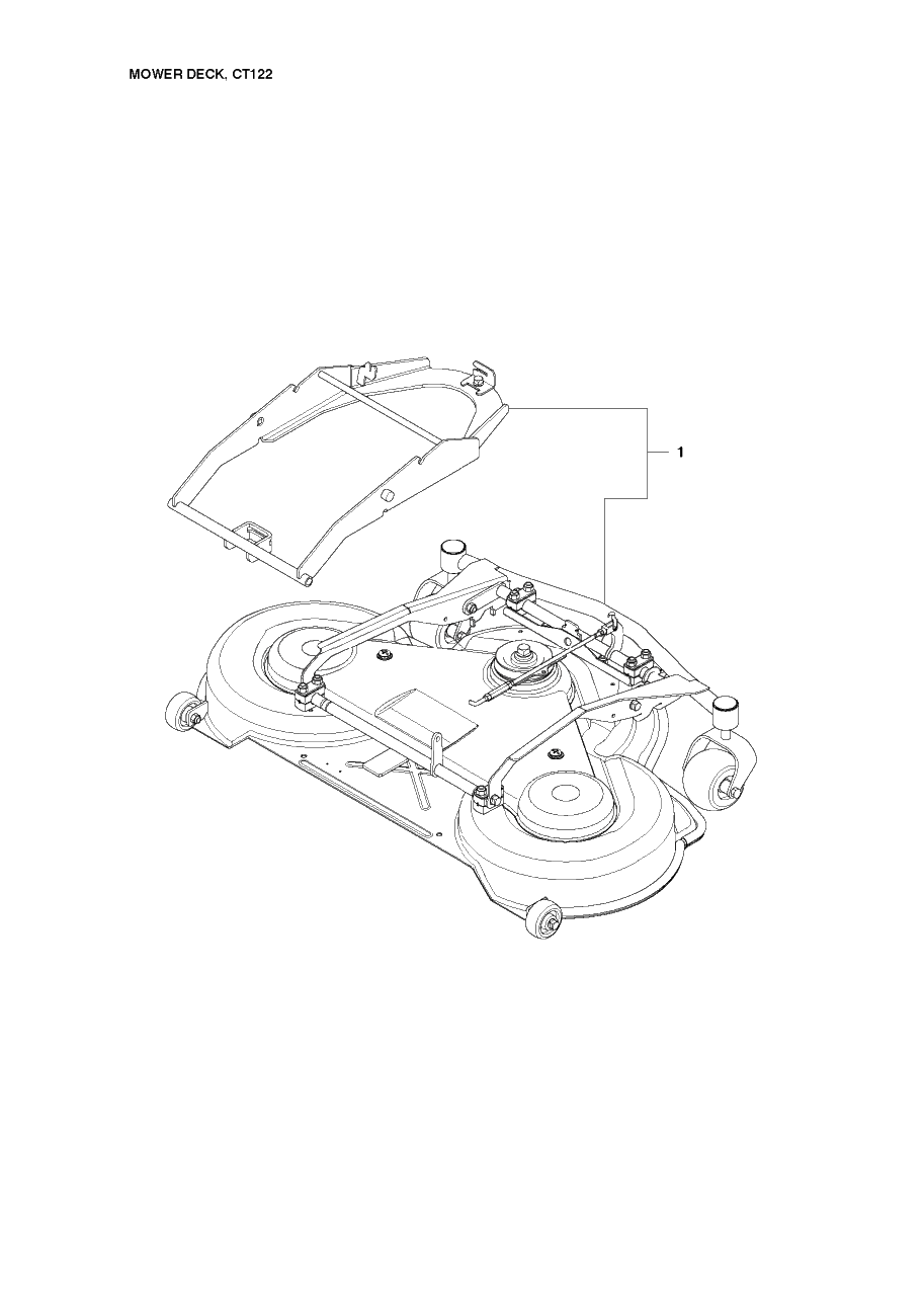 48-Inch/122cm Cutting Deck 3 Diagram and Parts List for PF21 (965192401)(2010-07) Husqvarna Lawn Tractor