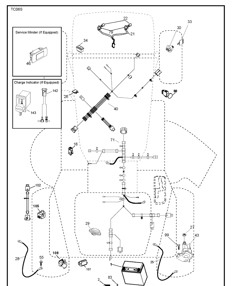 Electrical Diagram and Parts List for CTH164T (96051010700)(2013-07) Husqvarna Lawn Tractor