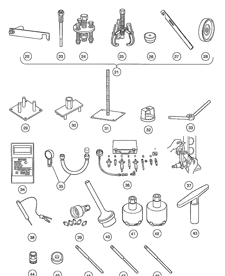 Maintenance And Service Tools, Continued (Part 1) Diagram and Parts List for HUV4210GXP 2005-06 Husqvarna Lawn Tractor