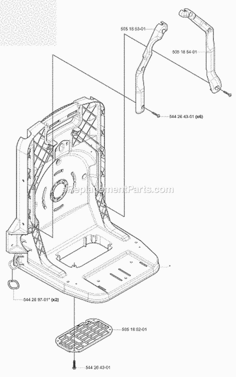 Page I Diagram and Parts List for 180BF 2008-02 Husqvarna Leaf Blower / Vacuum