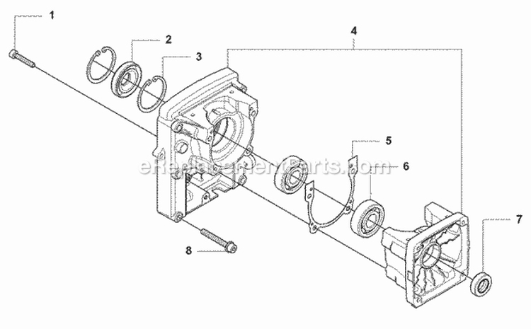 Crankcase Diagram and Parts List for 180BT 2008-10 Husqvarna Leaf Blower / Vacuum
