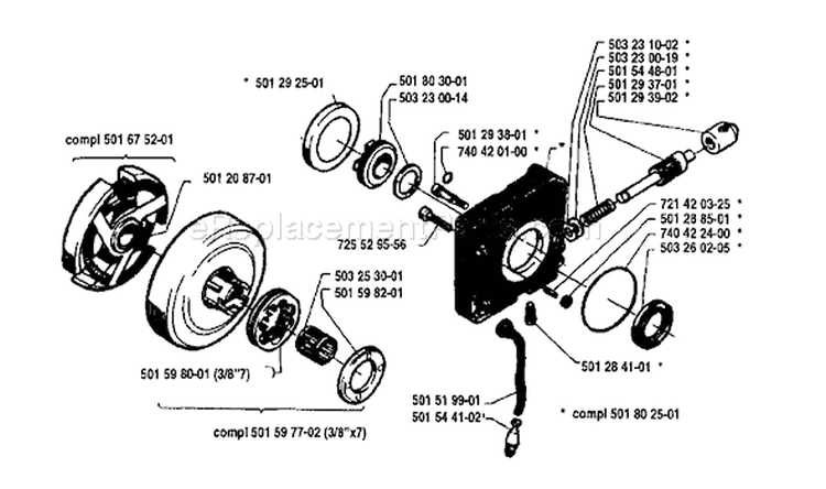 Page I Diagram and Parts List for 181 1983-06 Husqvarna Chainsaw