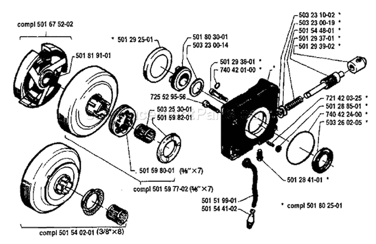 Page I Diagram and Parts List for 181 1983-12 Husqvarna Chainsaw