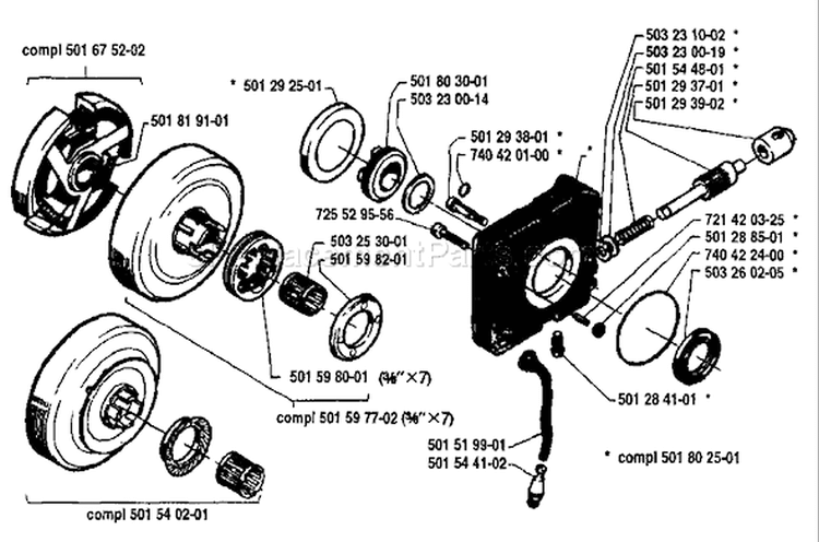 Page I Diagram and Parts List for 181 1984-02 Husqvarna Chainsaw