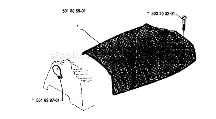 Page O Diagram and Parts List for 181 1985-03 Husqvarna Chainsaw
