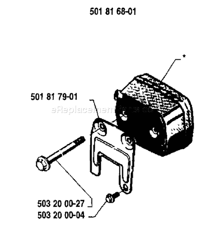 Page I Diagram and Parts List for 181 1985-03 Husqvarna Chainsaw