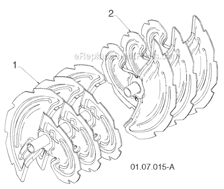 Page K Diagram and Parts List for 1827EXLT 96193007700 -2011-08 Husqvarna Snow Blower