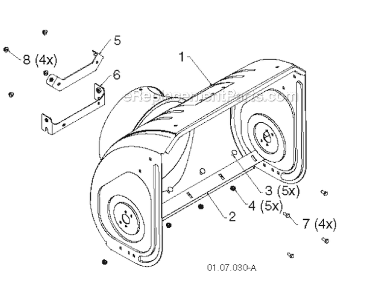 Page M Diagram and Parts List for 1827EXLT 96193007700 -2011-08 Husqvarna Snow Blower