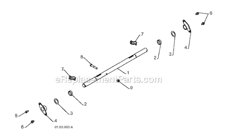 Decals Diagram and Parts List for 1827EXLT 96193007700 -2011-08 Husqvarna Snow Blower