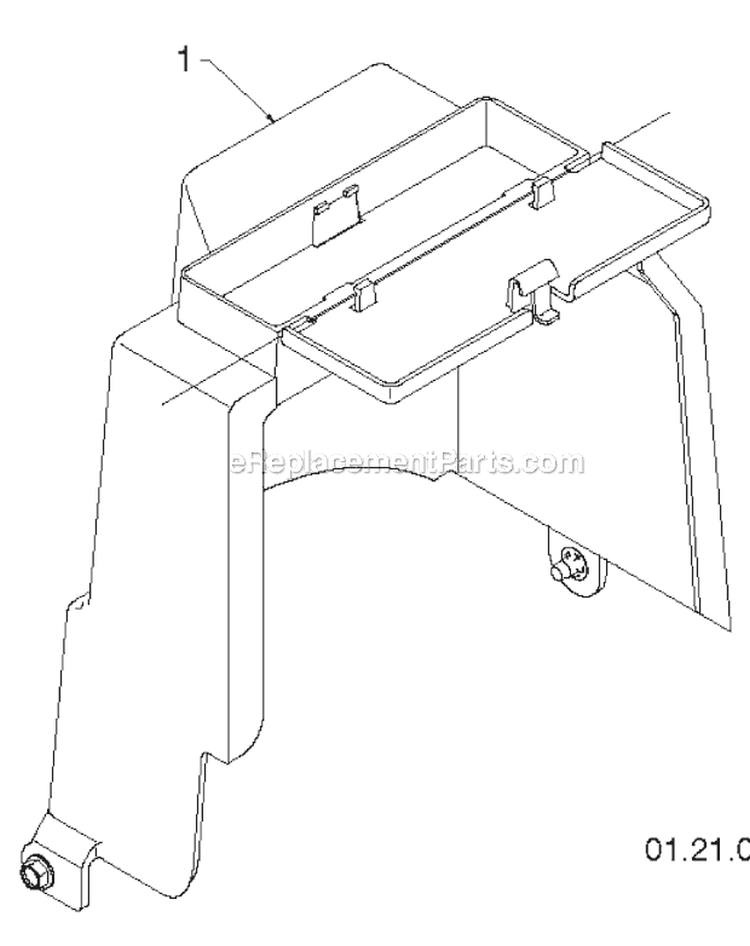 Page D Diagram and Parts List for 1827EXLT 96193007700 -2011-08 Husqvarna Snow Blower