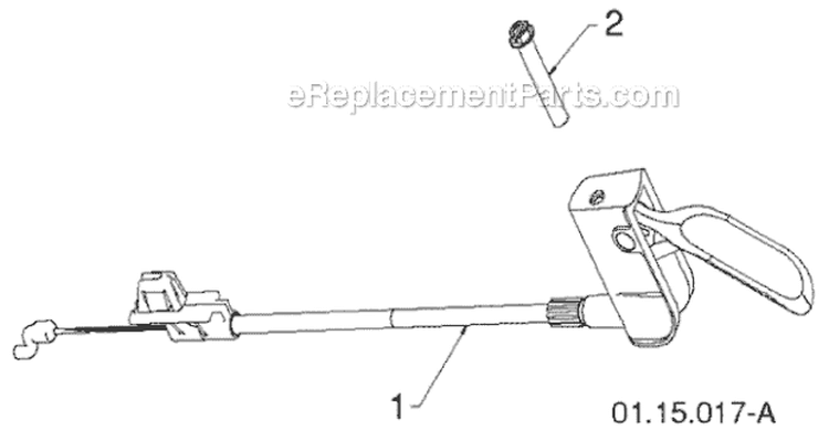 Control Panel And Discharge Chute Diagram and Parts List for 1830EXLT 96193007800 -2011-07 Husqvarna Snow Blower