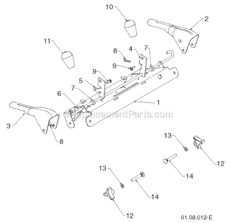 Engine, Lct Diagram and Parts List for 1830EXLT 96193007800 -2011-07 Husqvarna Snow Blower