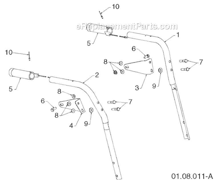 Page Z Diagram and Parts List for 1830EXLT 96193007800 -2011-07 Husqvarna Snow Blower