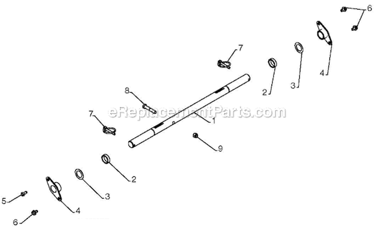 Drive Diagram and Parts List for 1830EXLT 96193007801 - 2012-07 Husqvarna Snow Blower