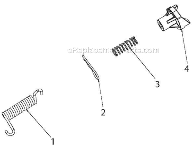 Handle Diagram and Parts List for 1830EXLT 96193007801 - 2012-07 Husqvarna Snow Blower