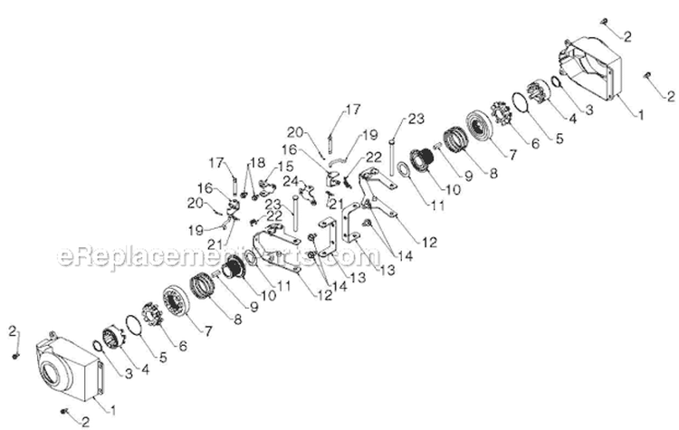 Wheels Tires Diagram and Parts List for 1830EXLT 96193007801 - 2012-07 Husqvarna Snow Blower