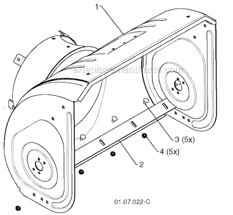 Page M Diagram and Parts List for 1830EXL 96193007600 -2011-06 Husqvarna Snow Blower