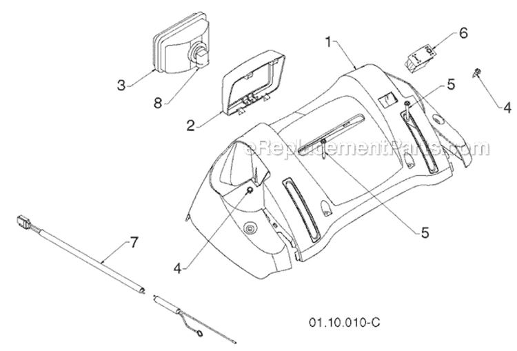 Page AA Diagram and Parts List for 1830EXL 96193007600 -2011-06 Husqvarna Snow Blower