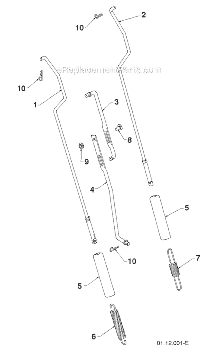 Page AC Diagram and Parts List for 1830EXL 96193007600 -2011-06 Husqvarna Snow Blower
