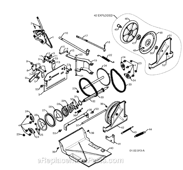 Page R Diagram and Parts List for 1830HV 96193005400 -2010-05 Husqvarna Snow Blower