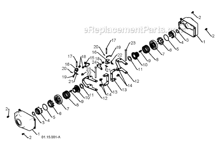 Page AB Diagram and Parts List for 1830HV 96193005400 -2010-05 Husqvarna Snow Blower