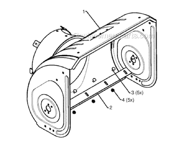 Page F Diagram and Parts List for 1830HV 96193005400 -2010-05 Husqvarna Snow Blower