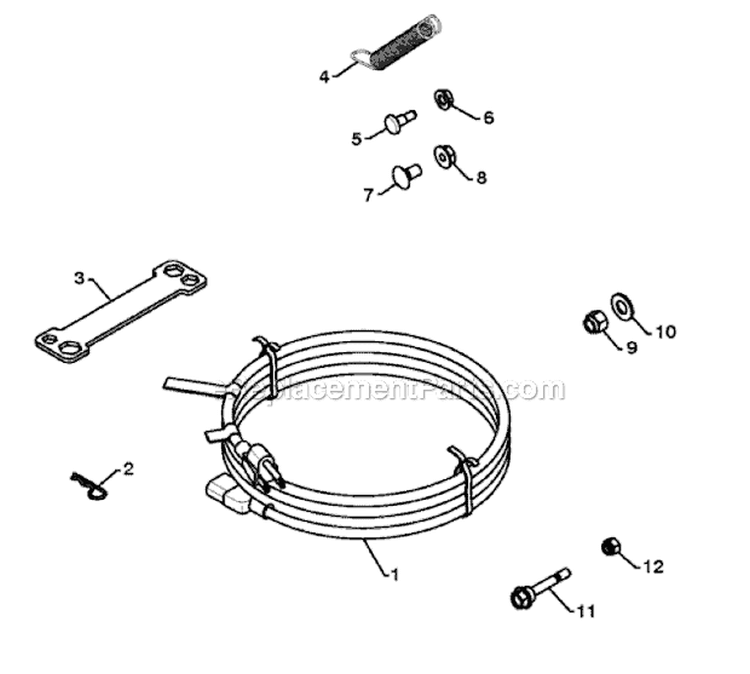 Page B Diagram and Parts List for 1830HV 96193005401 -2010-08 Husqvarna Snow Blower