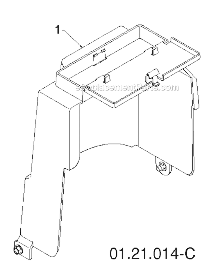 Chassis, Engine And Pulleys Diagram and Parts List for 1830HV 96193007300 -2011-06 Husqvarna Snow Blower