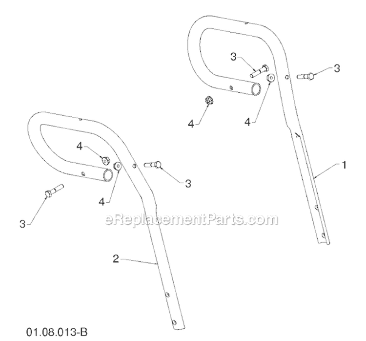 Page U Diagram and Parts List for 1830HV 96193007300 -2011-06 Husqvarna Snow Blower