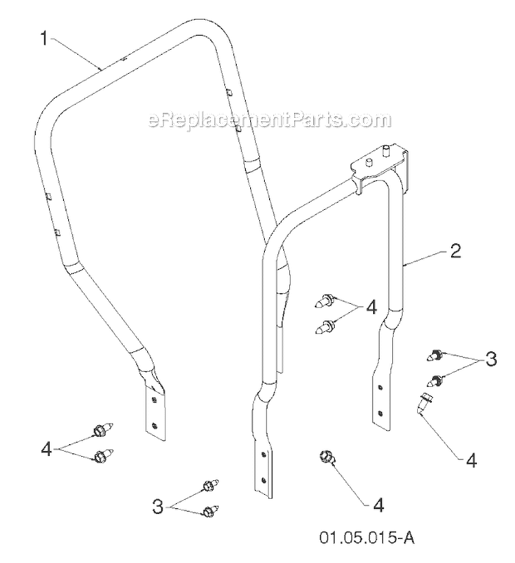 Page V Diagram and Parts List for 1830HV 96193007300 -2011-06 Husqvarna Snow Blower