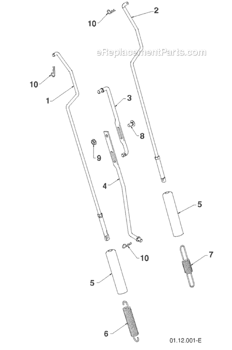 Page W Diagram and Parts List for 1830HV 96193007300 -2011-06 Husqvarna Snow Blower
