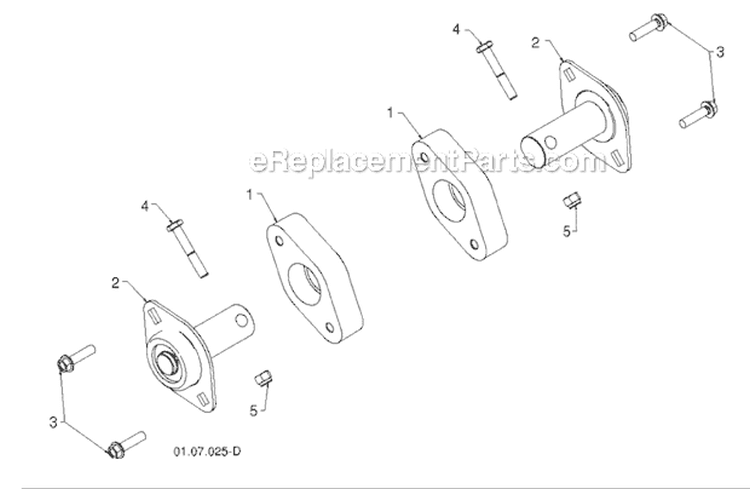 Page J Diagram and Parts List for 1830HV 96193007301 -2011-07 Husqvarna Snow Blower