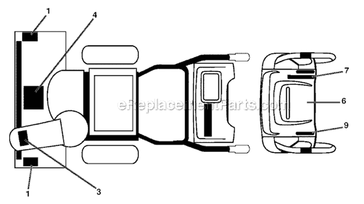 Page P Diagram and Parts List for 1830HV 96193007301 -2011-07 Husqvarna Snow Blower