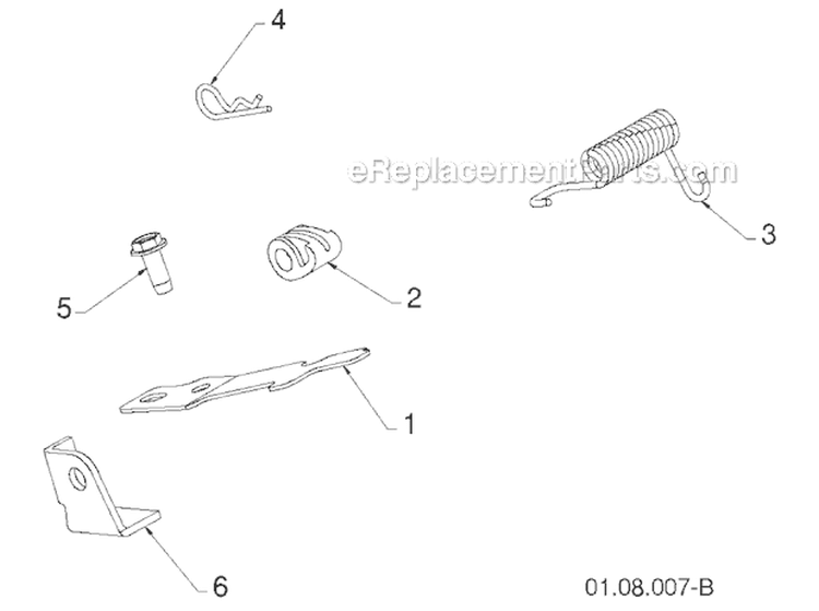 Handle And Controls Diagram and Parts List for 1830HV 96193007301 -2011-07 Husqvarna Snow Blower