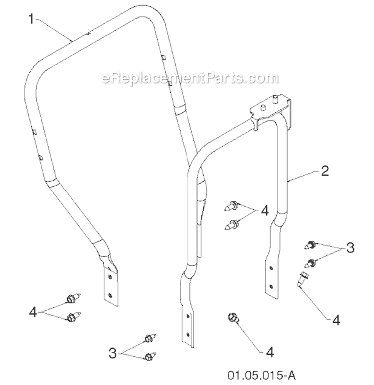 Page V Diagram and Parts List for 1830HV 96193007301 -2011-07 Husqvarna Snow Blower