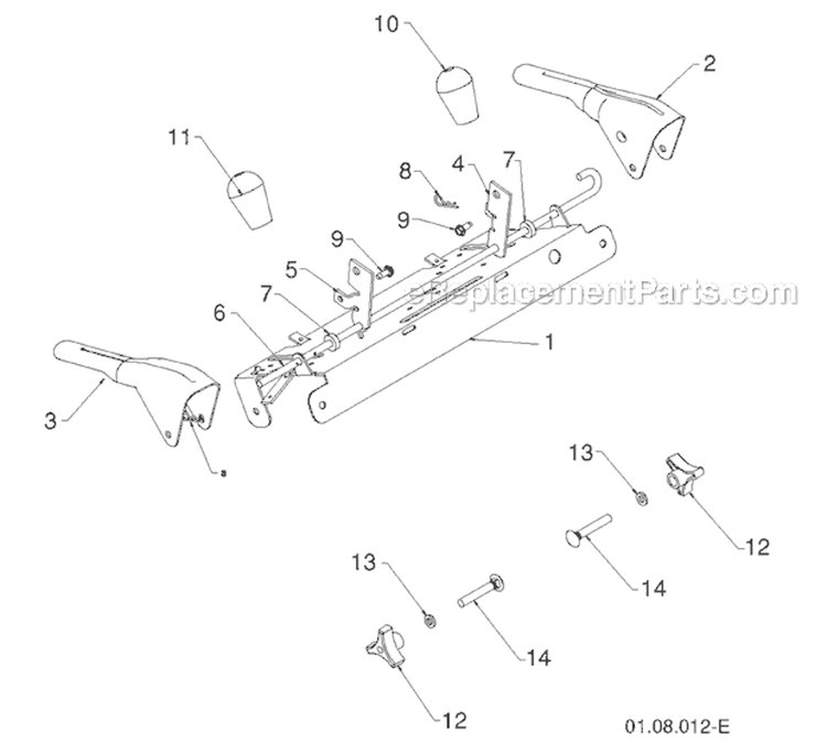 Page W Diagram and Parts List for 1830HV 96193007301 -2011-07 Husqvarna Snow Blower