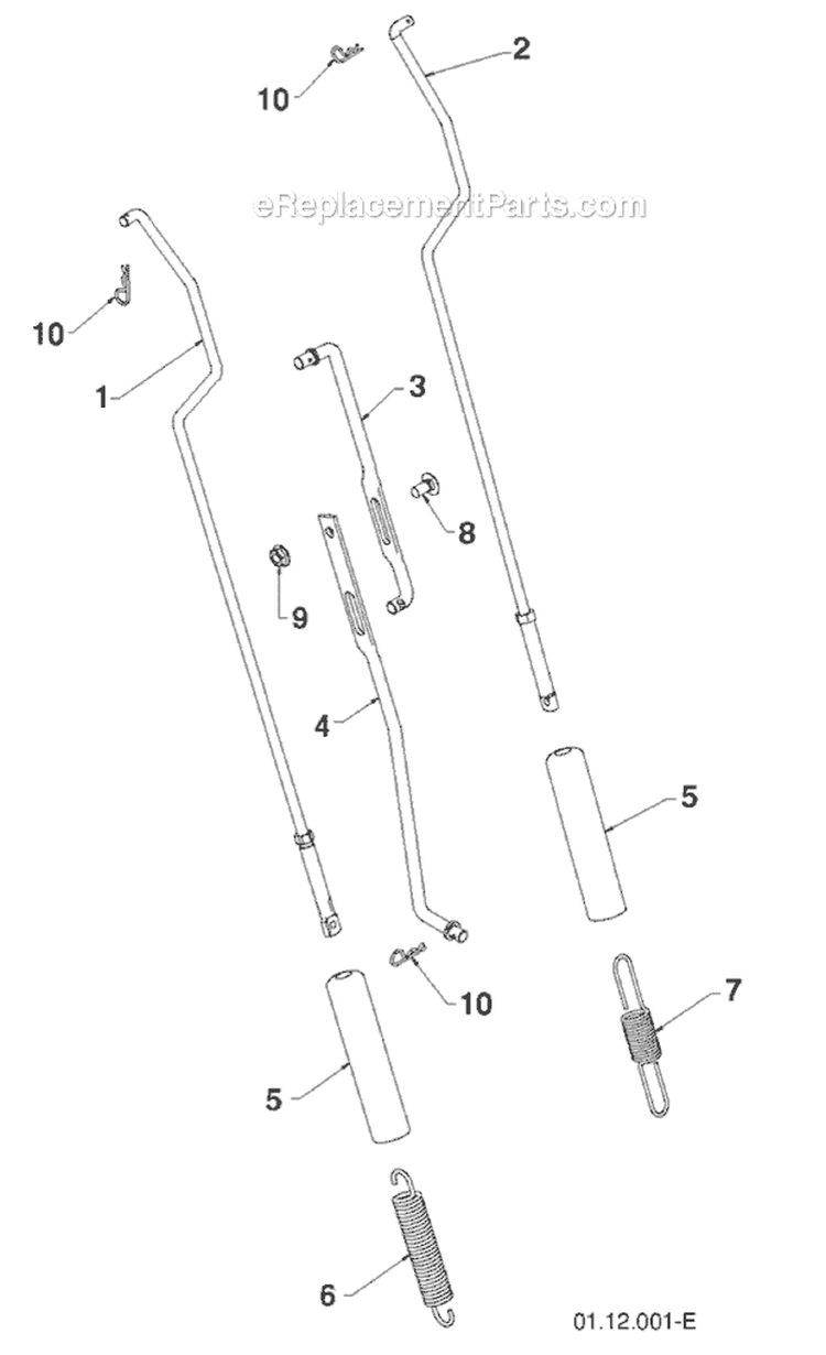 Page Y Diagram and Parts List for 1830HV 96193007301 -2011-07 Husqvarna Snow Blower
