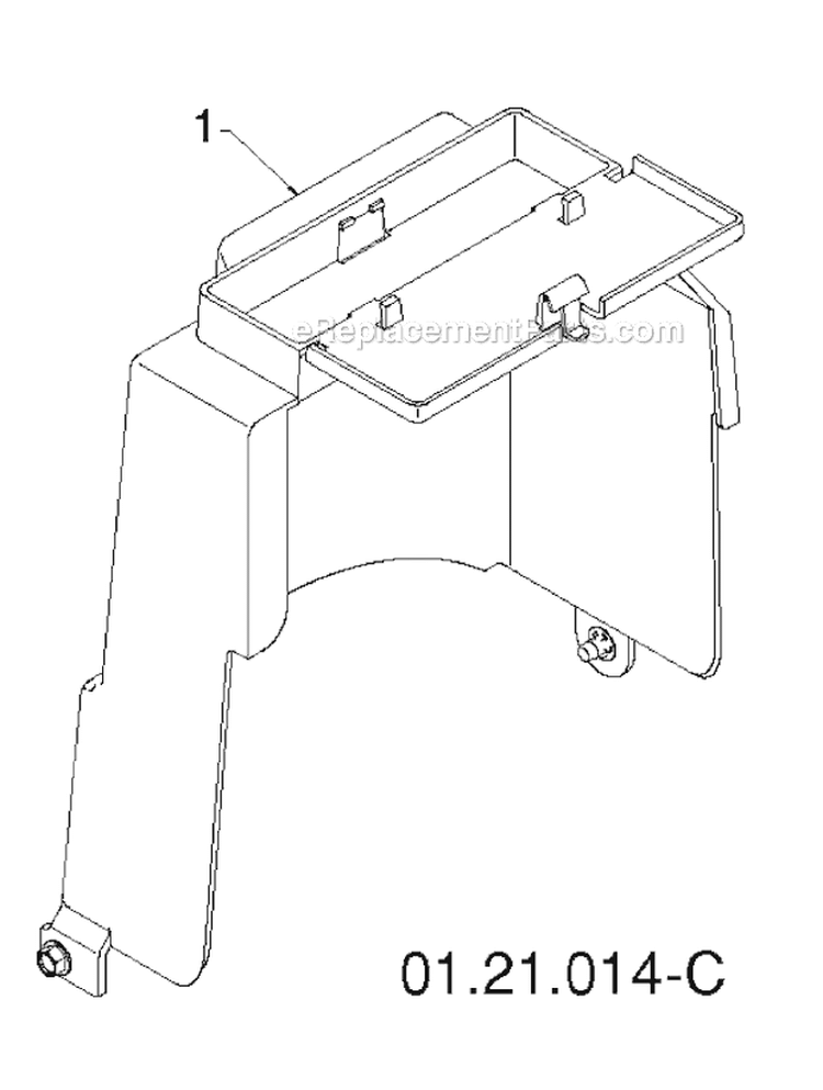 Page D Diagram and Parts List for 1830HV 96193007301 -2011-07 Husqvarna Snow Blower