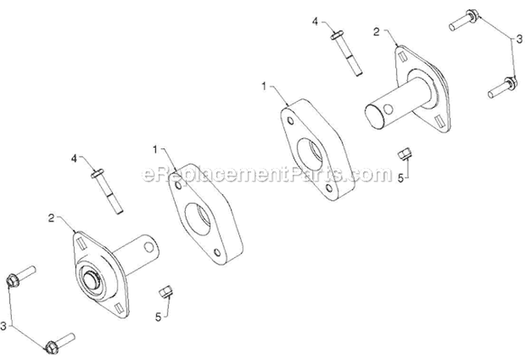 Auger Housing Impeller Diagram and Parts List for 1830HV 96193007303 - 2012-06 Husqvarna Snow Blower