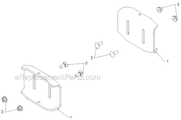 Auger Housing Impeller Diagram and Parts List for 1830HV 96193007305 - 2012-08 Husqvarna Snow Blower